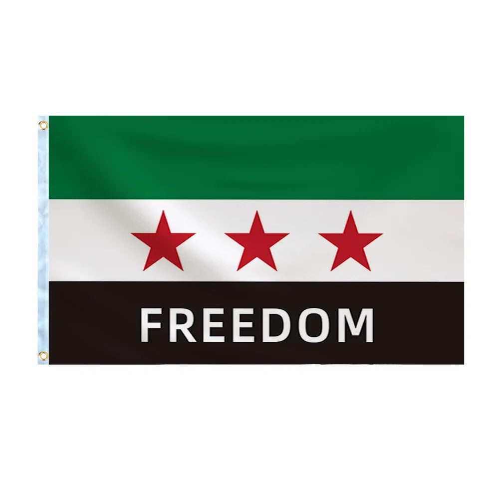Wholesale Syria Flag, 90x150cm, Syria Revolution, Syria Free People's Flag Hanging, High Quality 100% Polyester Flag Decoration
