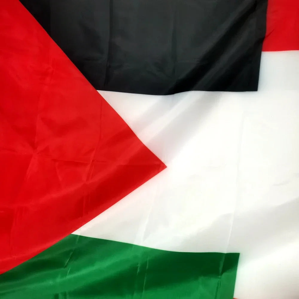 Palestine Lebanon Friendship Flag 150x90cm - Durable Polyester Ideal for Indoor/Outdoor Decor, Cultural Events Displays