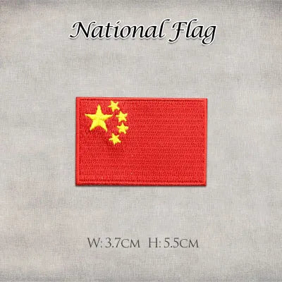 1 United States United Kingdom Italy France Germany Flag Stickers Personality Embroidery Badges Iron On Patch for Clothes DIY