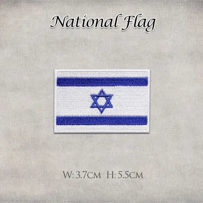 1 United States United Kingdom Italy France Germany Flag Stickers Personality Embroidery Badges Iron On Patch for Clothes DIY