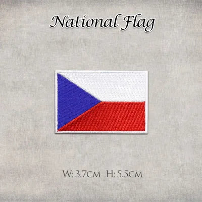 1 United States United Kingdom Italy France Germany Flag Stickers Personality Embroidery Badges Iron On Patch for Clothes DIY