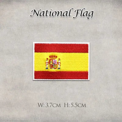 1 United States United Kingdom Italy France Germany Flag Stickers Personality Embroidery Badges Iron On Patch for Clothes DIY