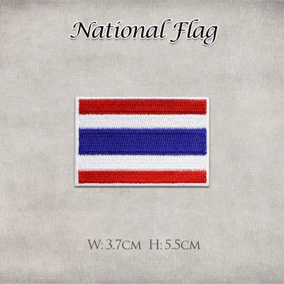 1 United States United Kingdom Italy France Germany Flag Stickers Personality Embroidery Badges Iron On Patch for Clothes DIY