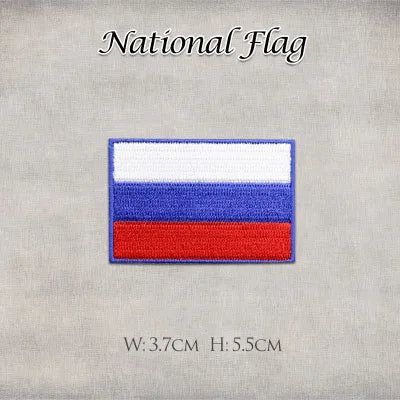 1 United States United Kingdom Italy France Germany Flag Stickers Personality Embroidery Badges Iron On Patch for Clothes DIY