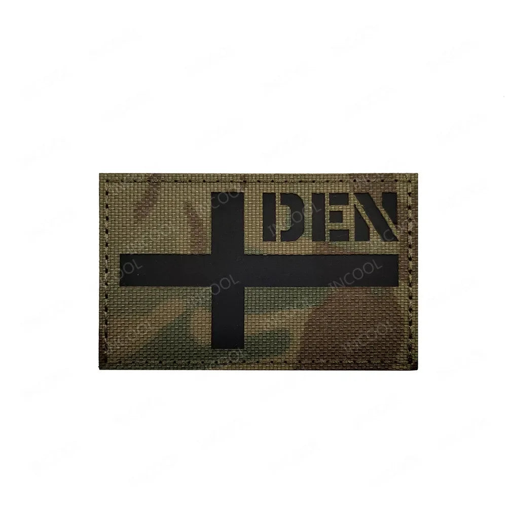 Reflective Flag Patch – Multi-Country Laser Cut