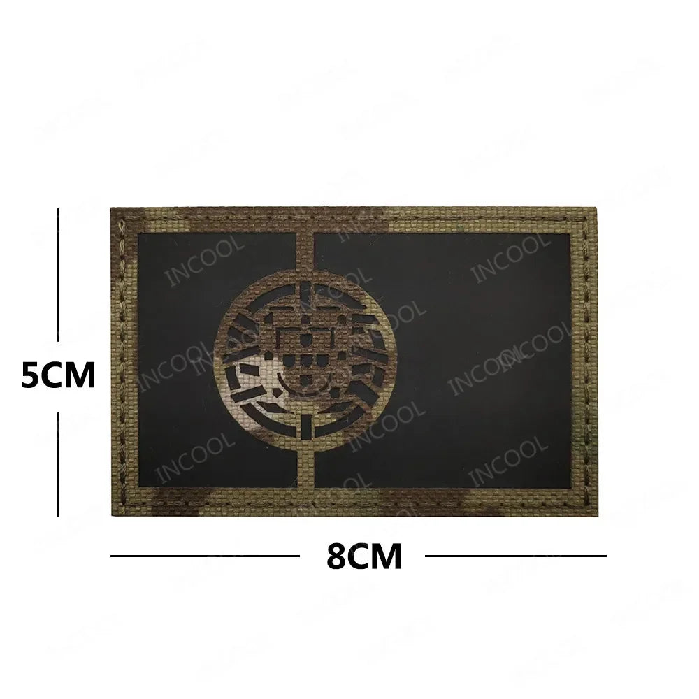 Reflective Flag Patch – Multi-Country Laser Cut