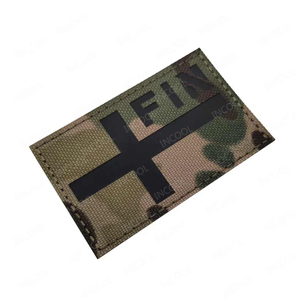 Reflective Flag Patch – Multi-Country Laser Cut