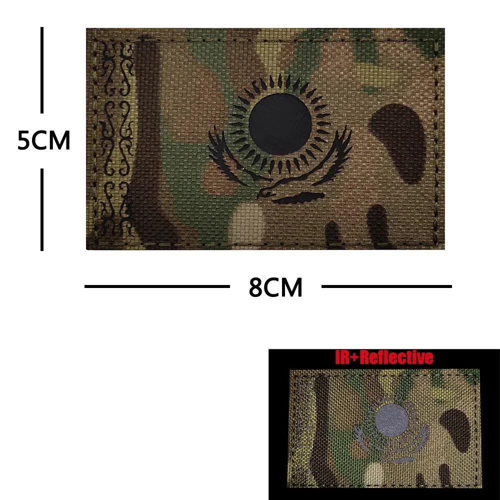 Reflective Flag Patch – Multi-Country Laser Cut