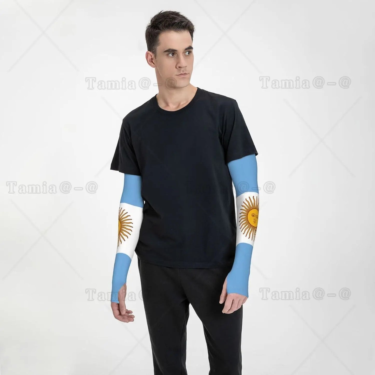 Argentina Flag   Cute Flag Arm Sleeves for Men Women Sun Protection  Arm Sleeves Cooling