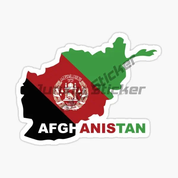 Afghanistan National Flag Map National Badge Reflective  Car Bumper Motorcycle Bicycle Scooter Kayak Travel Stickers
