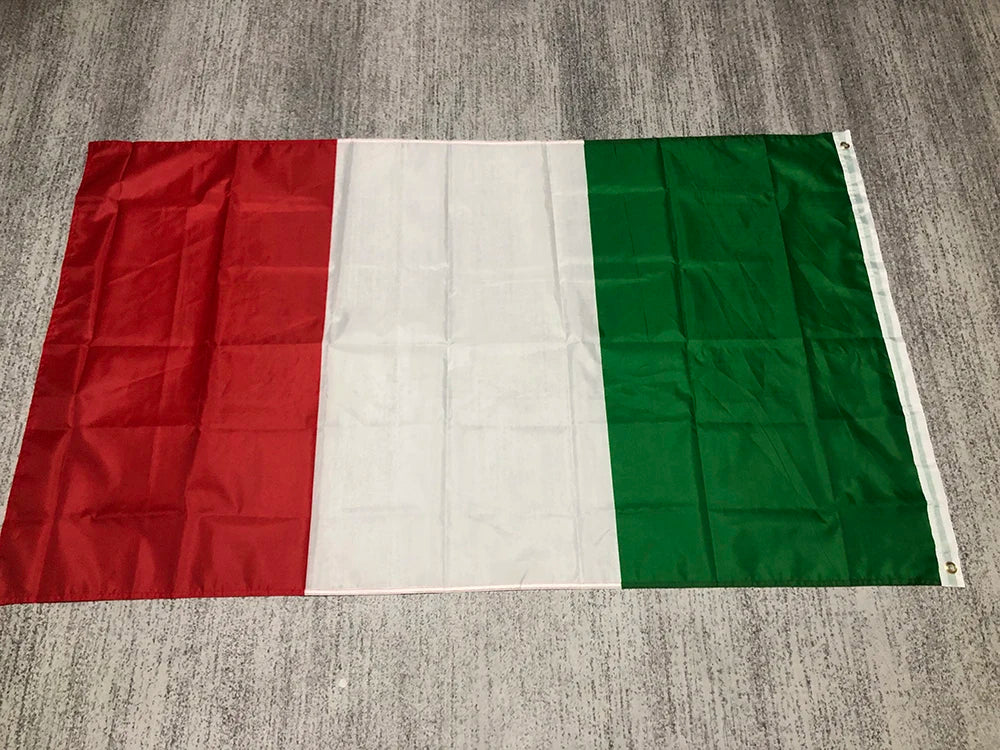 Italy flag 90x150cm high quality Polyester hanging banner green white red Italy italian Flag  for Festival Home Decoration