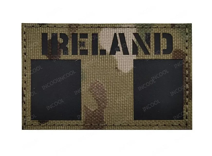 Laser Cut National Flag America Spain France UK Chile Italy Serbia Mexico Lithuania Greece Ukraine Peru Hungary Reflective Patch