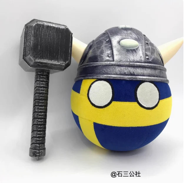 Countryball Plush Toy – International Flags (20 cm)