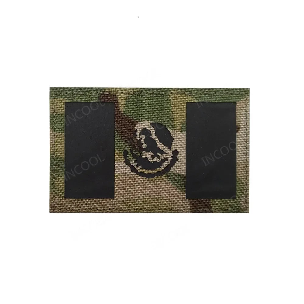 Reflective Flag Patch – Multi-Country Laser Cut