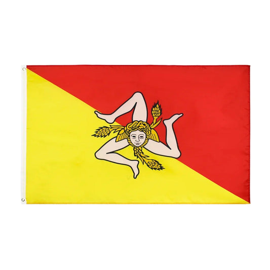 Italy Sicily Flag 90*150cm Custom Flag Outdoor