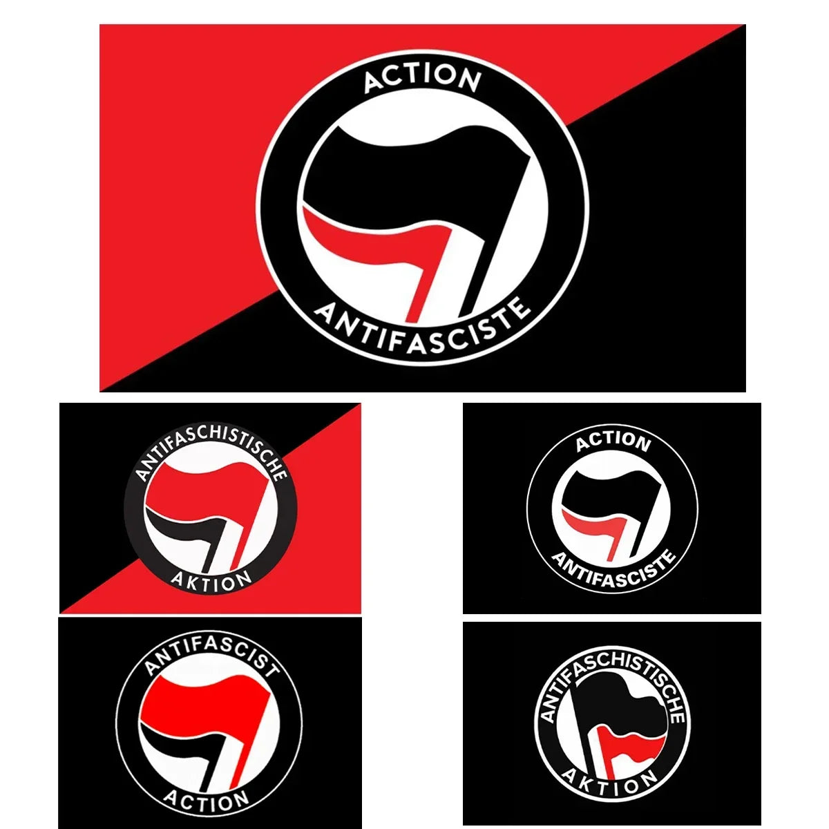 90X150CM  Antifascist Action Flag  Anti-Racism Flag For Decoration