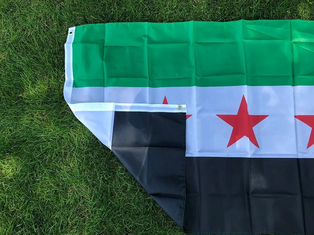 Syria Flag 90x150cm – Three Star Banner