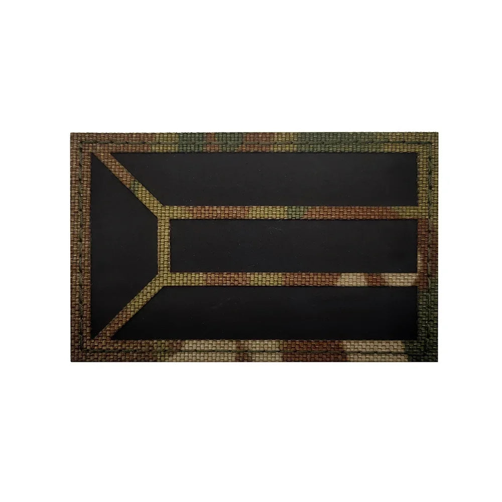 America Spain France Germany Brazil Greece Cyprus Serbia Poland Mexico Hungary Lithuania Peru Reflective Laser Cut Flag Patches