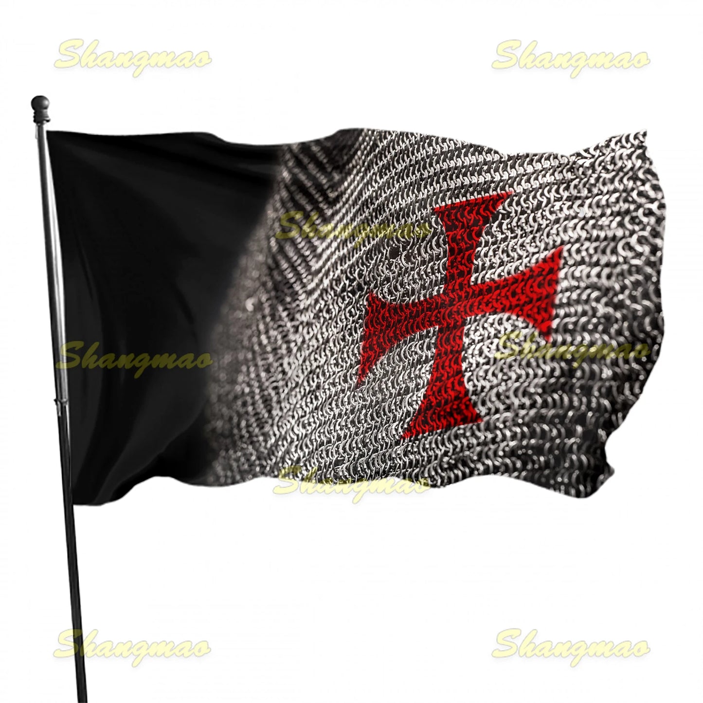 90x150cm Knights Templar Flag Medieval Crusaders Battle Ensign Flag