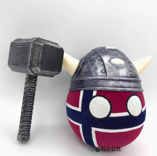 Countryball Plush Toy – International Flags (20 cm)