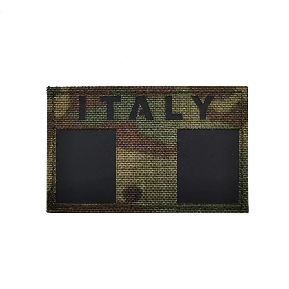 Reflective Flag Patch – Multi-Country Laser Cut