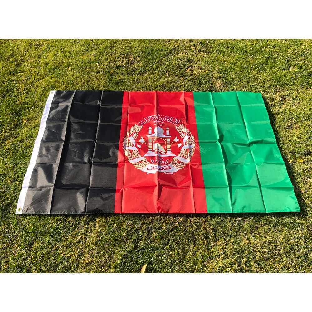 Afghanistan Flag 90X150cm Afghan Afghani Kabul National Flags AF AFG Islamic Republic of Afghanistan Banner for home decoration
