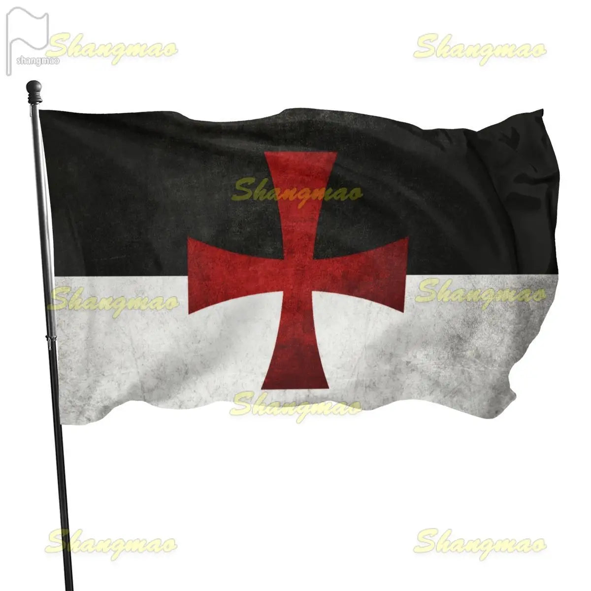 90x150cm Knights Templar Flag Medieval Crusaders Battle Ensign Flag