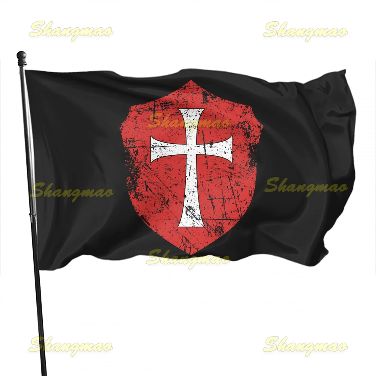 90x150cm Knights Templar Flag Medieval Crusaders Battle Ensign Flag
