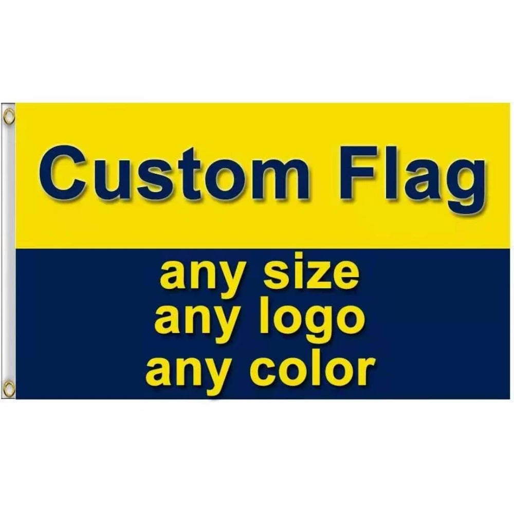 FLAGDOM 60X90 90X150cm Flags And Banners Graphic Custom Printed Flag With Shaft Cover Brass Grommets Design Outdoor Decoration