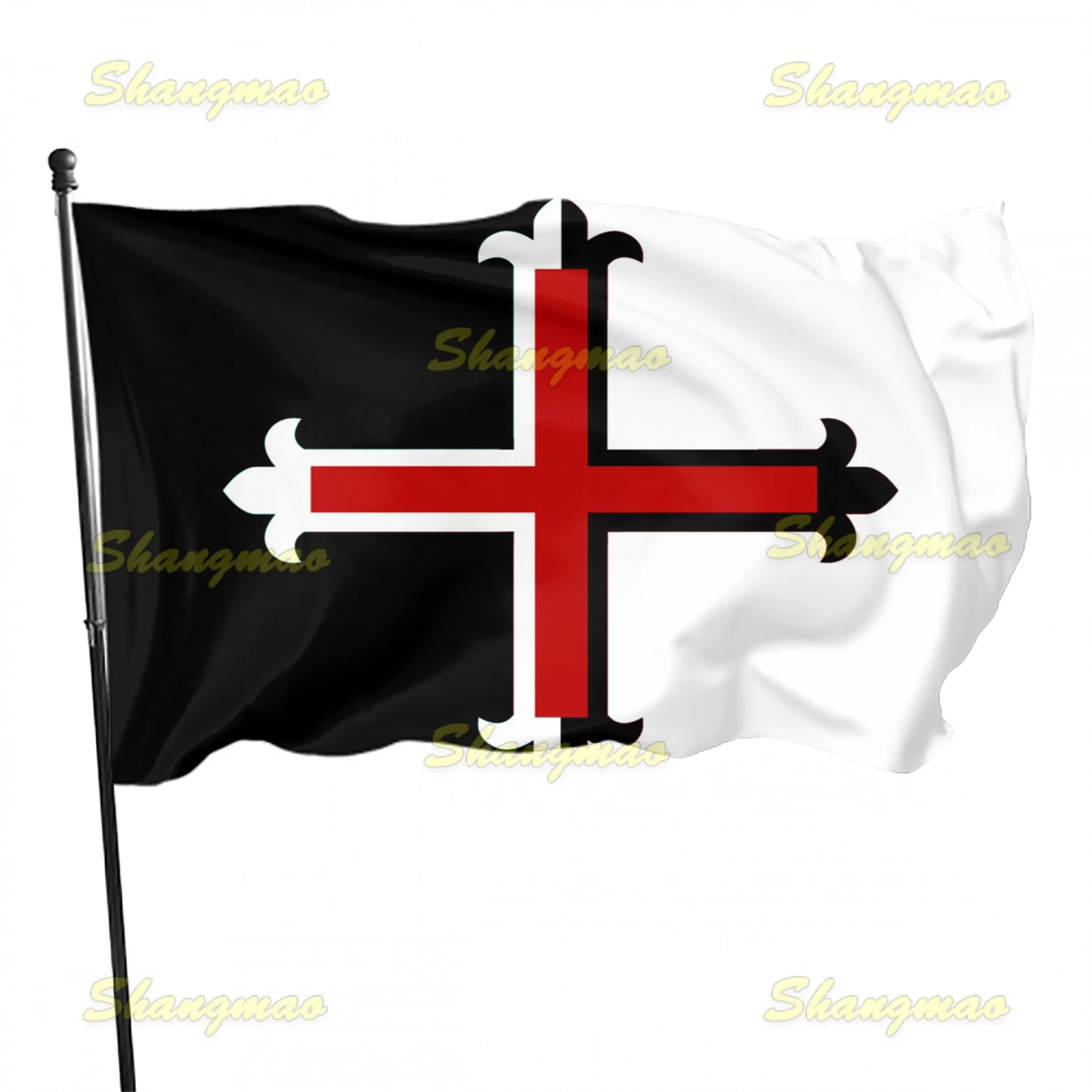 90x150cm Knights Templar Flag Medieval Crusaders Battle Ensign Flag