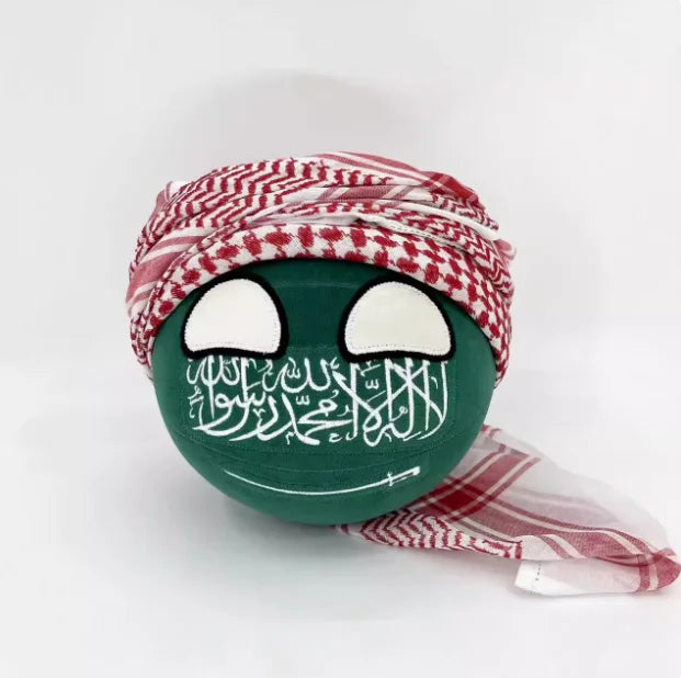 Countryball Plush Toy – International Flags (20 cm)