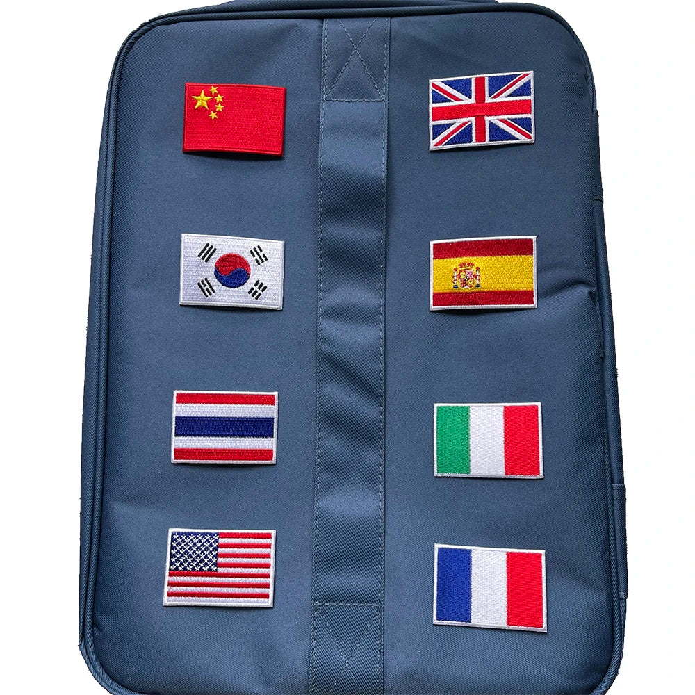 1 United States United Kingdom Italy France Germany Flag Stickers Personality Embroidery Badges Iron On Patch for Clothes DIY