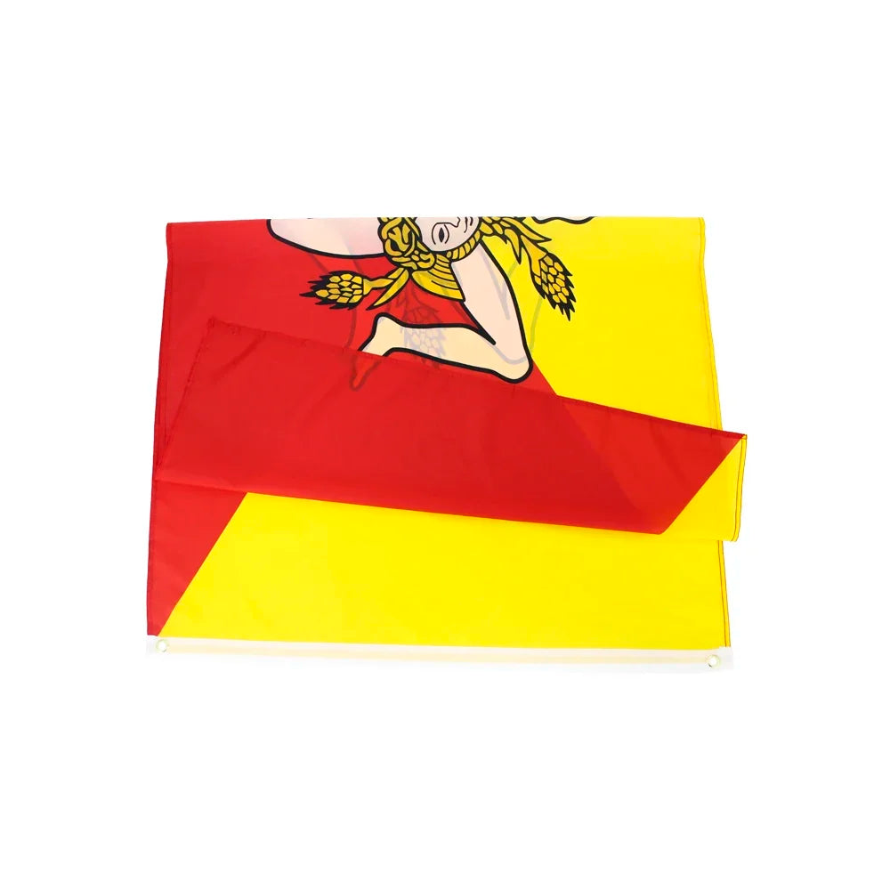 Italy Sicily Flag 90*150cm Custom Flag Outdoor