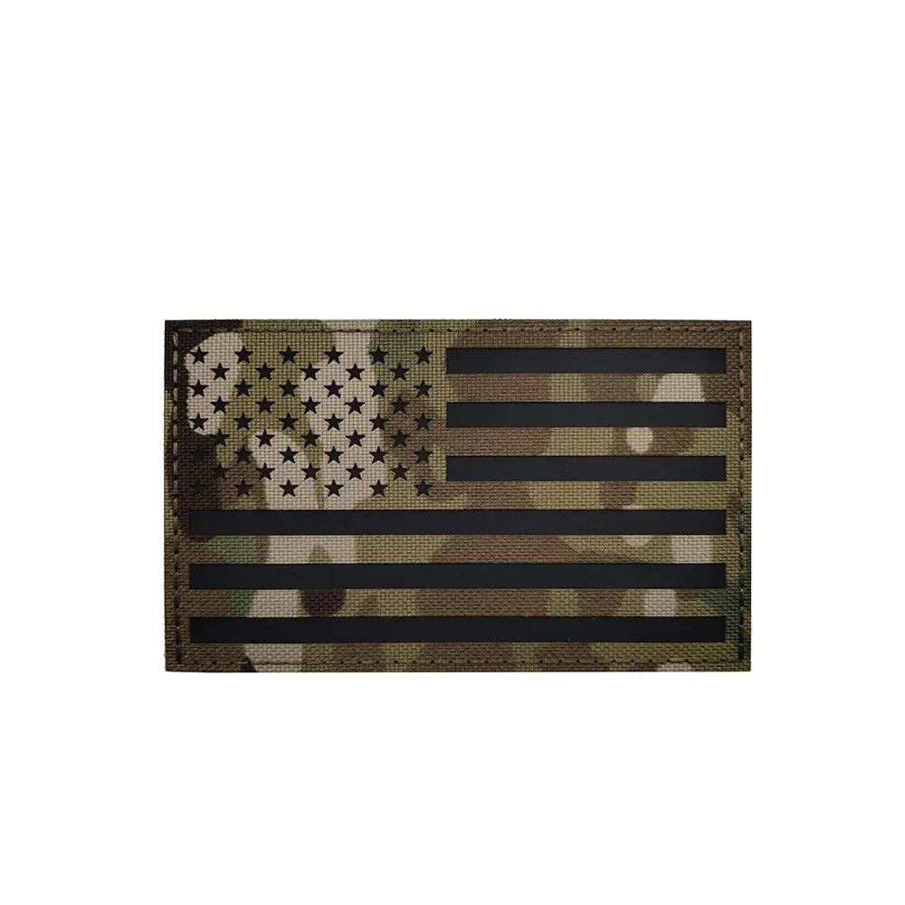 Reflective Flag Patch – Multi-Country Laser Cut