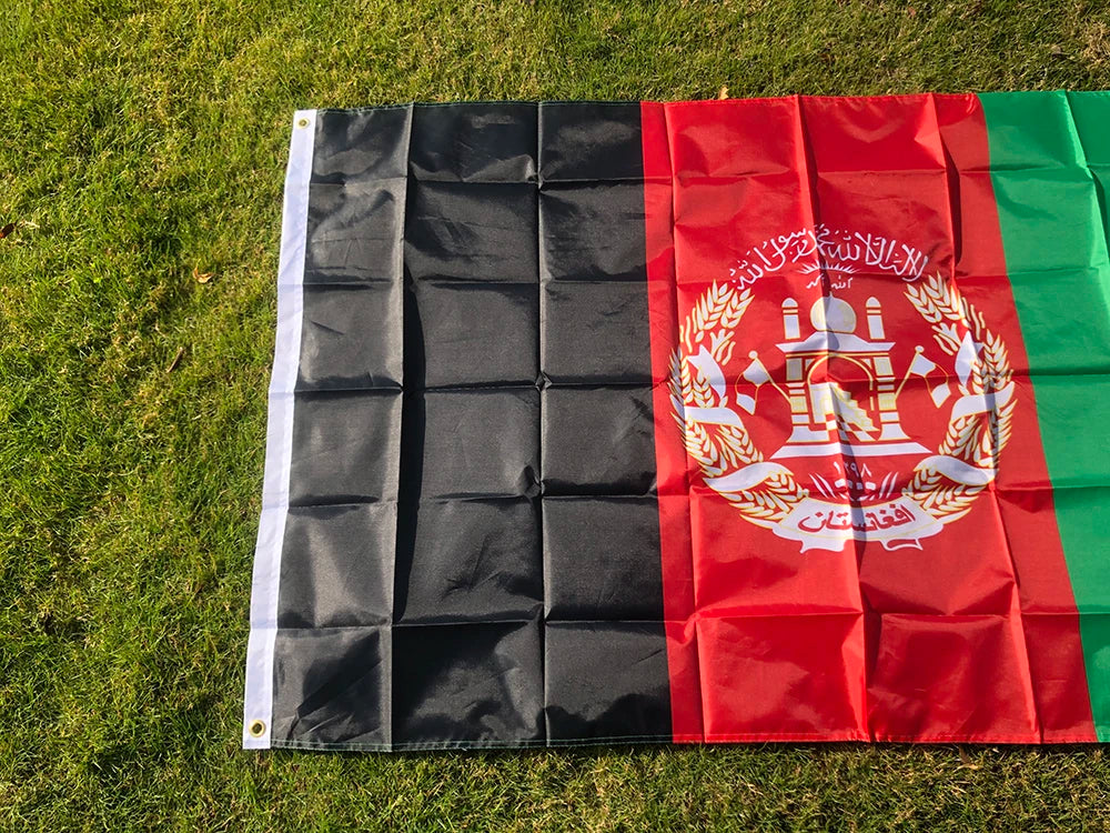Afghanistan Flag 90X150cm Afghan Afghani Kabul National Flags AF AFG Islamic Republic of Afghanistan Banner for home decoration