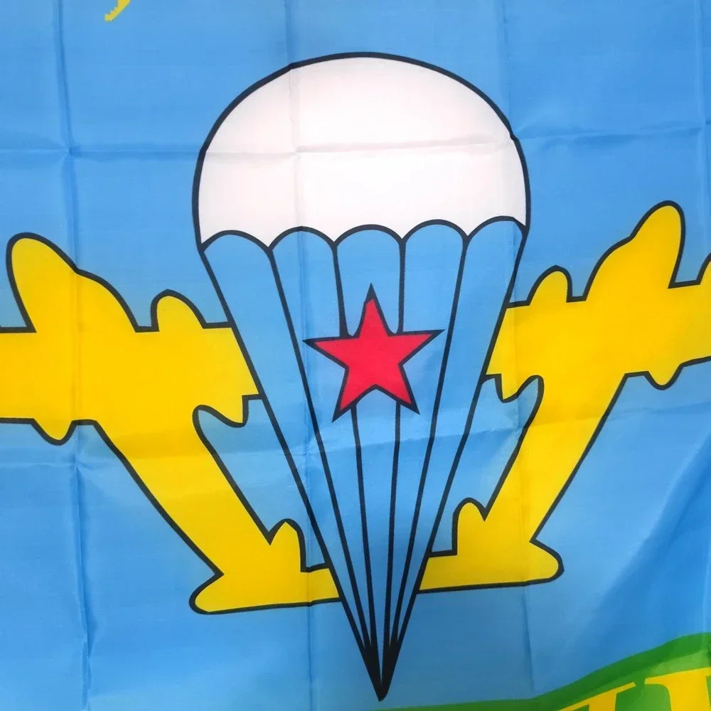 Russian Airborne Troops Flag 90x150cm USSR CCCP Paratrooper Flag Polyester Outdoor Decor for Garden Wall & Events