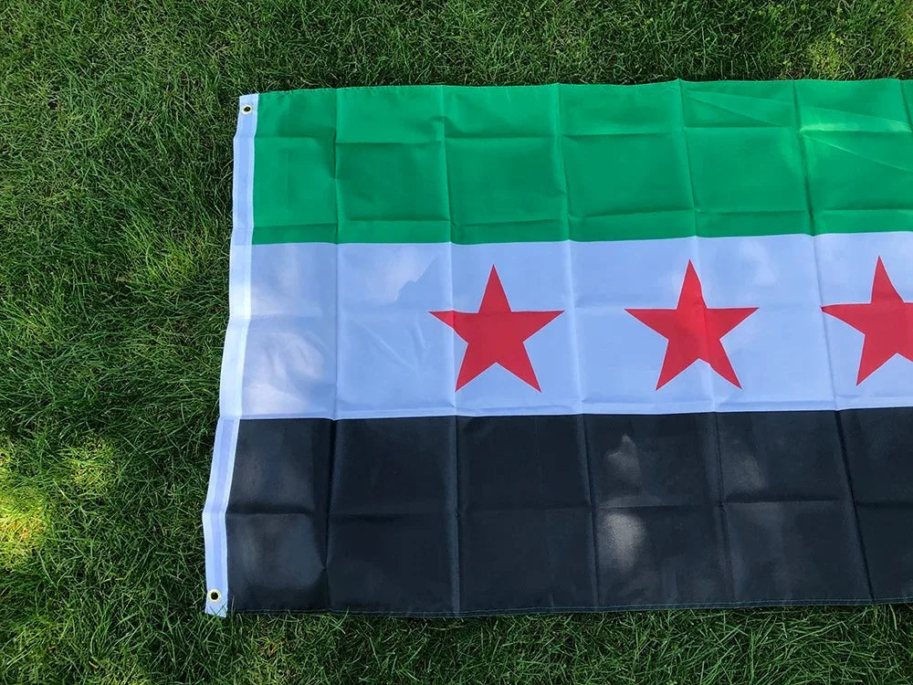 Syria Flag 90x150cm – Three Star Banner