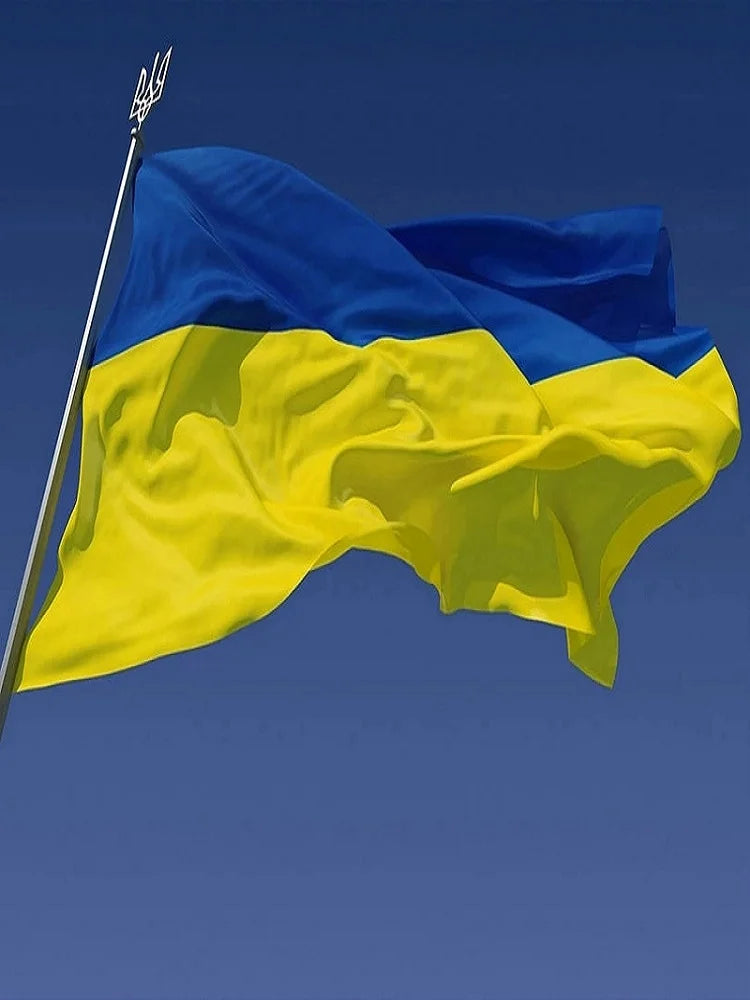 90*150cm Ukraine Flag For Ua Ukr Banner Decoration polyester fiber fillpoly fabricpoly Light-weighted National Country