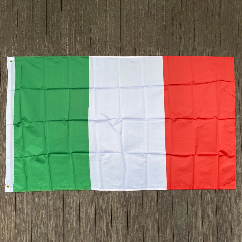 xvggdg  60*90cm 90*150cm italy  flag   hanging polyester green white red Italy italian flag for Festival Home Decoration