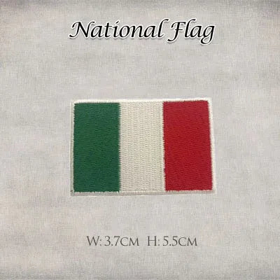 1 United States United Kingdom Italy France Germany Flag Stickers Personality Embroidery Badges Iron On Patch for Clothes DIY
