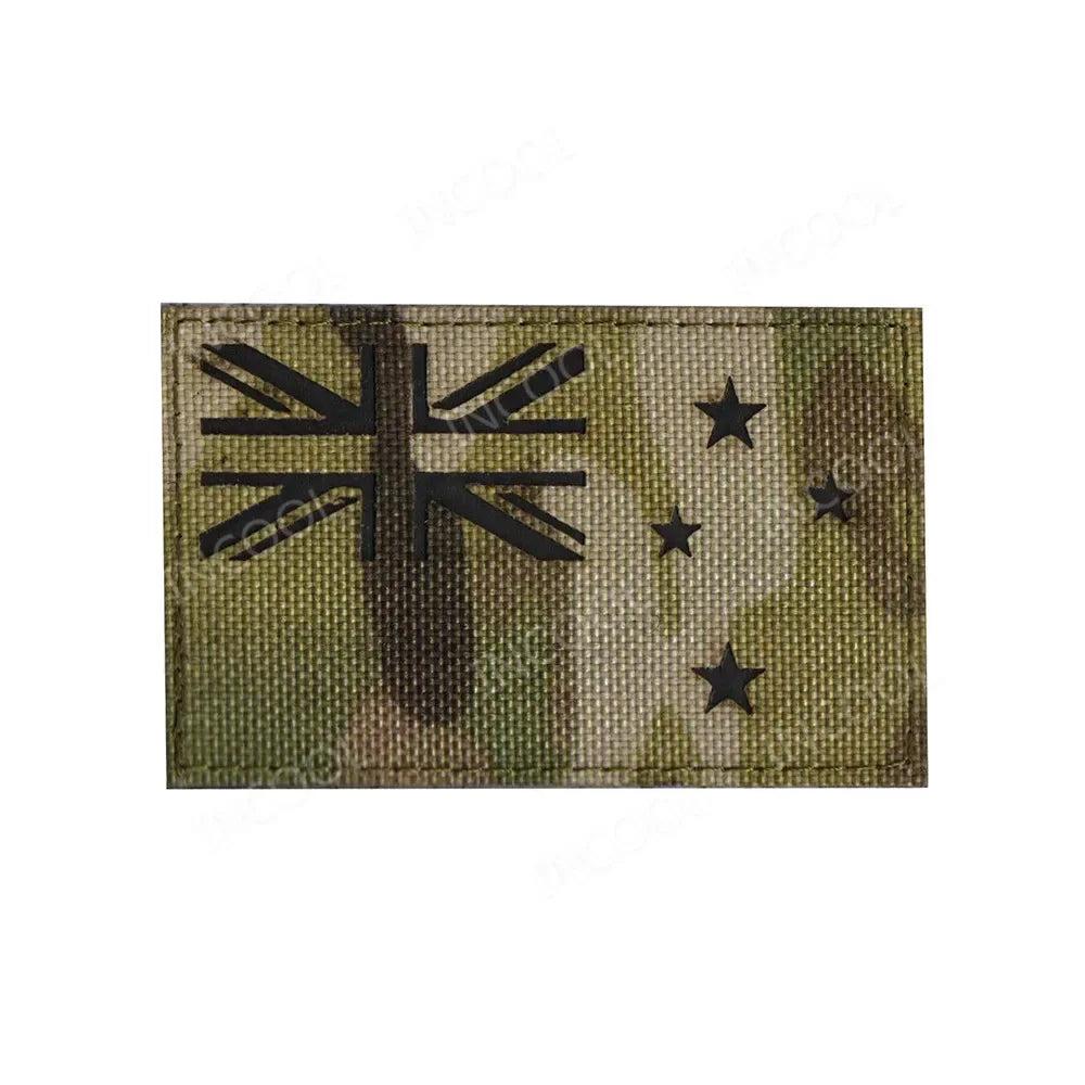 Reflective Flag Patch – Multi-Country Laser Cut